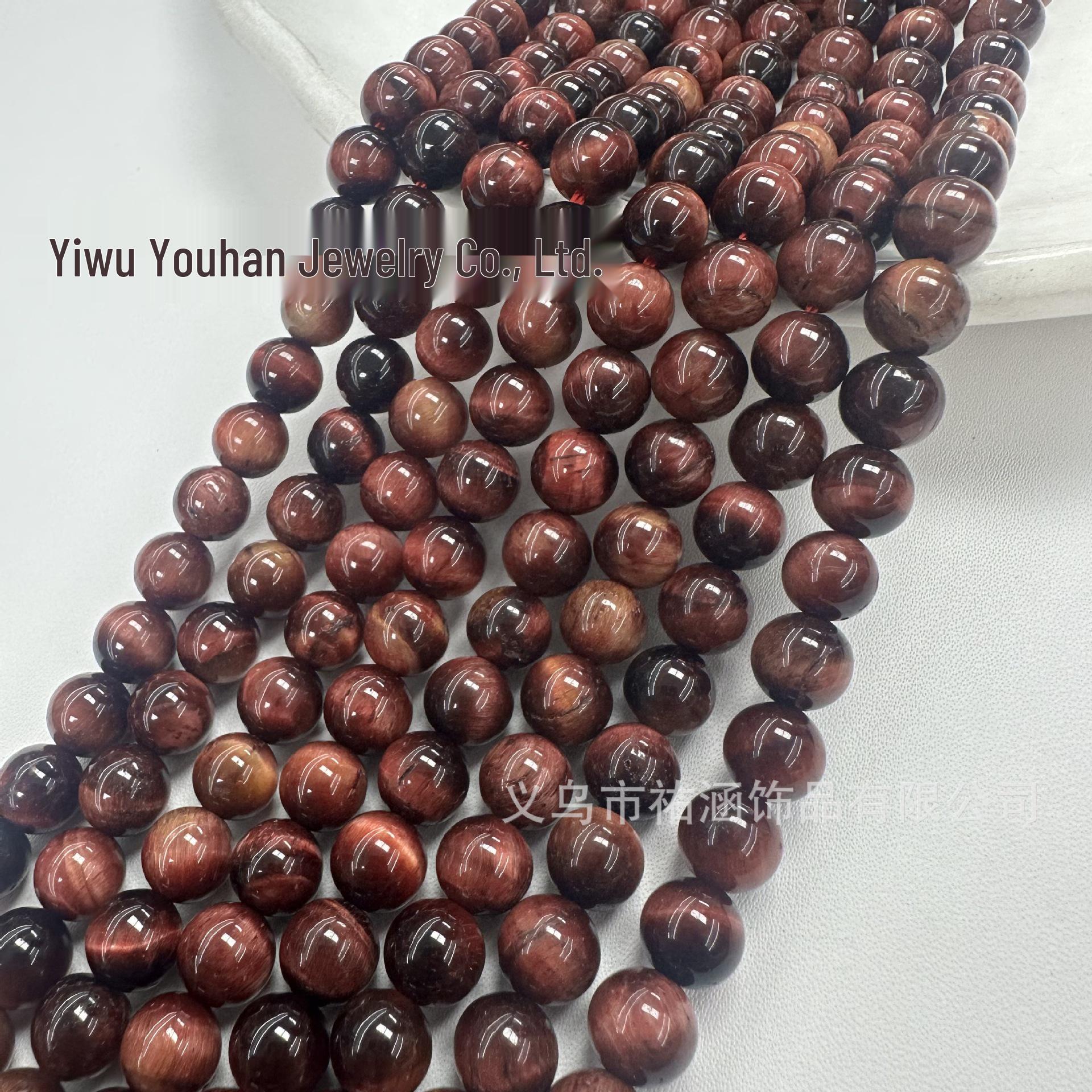 Handmade Natural Colorful Tiger Eye Stone Beaded Jewelry Accessories 6mm, 38cm, 60 beads