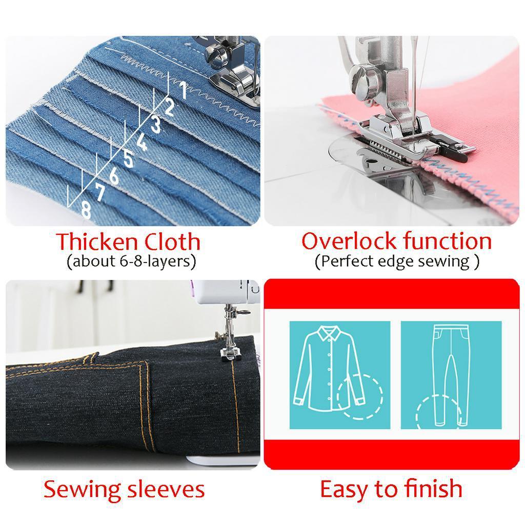 2W Household Desktop 7 Portable Mini Electric/ Battery Power Thread Sewing Machine