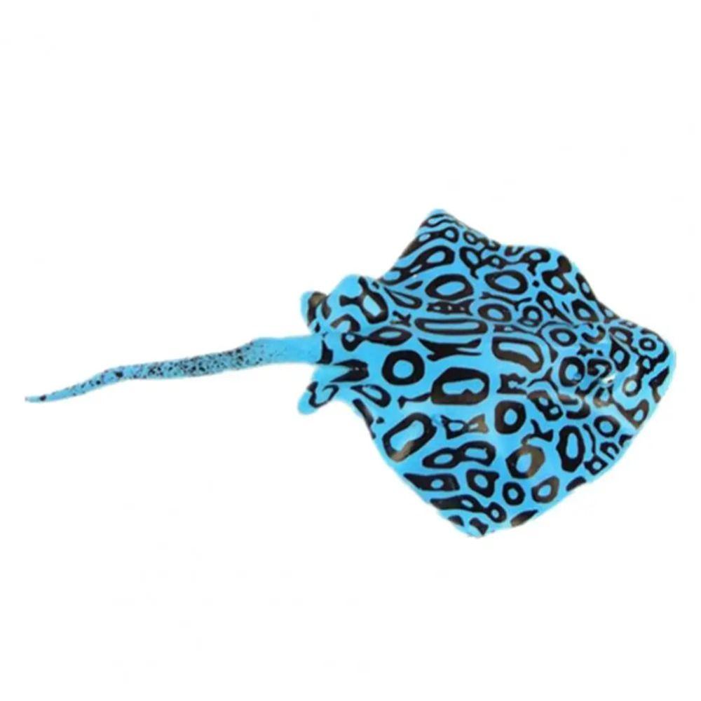 

2 шт. Силиконовая имитация рыбы Плавающая Светящаяся Скульптура животного Миниатюры Статуэтка Гостиная синий