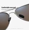 0 -0.5 -0.75 To -6 Night Vision Lens Oval Prescription Sunglasses Men Metal Driving Anti-Glare Nearsighted Sun Glasses