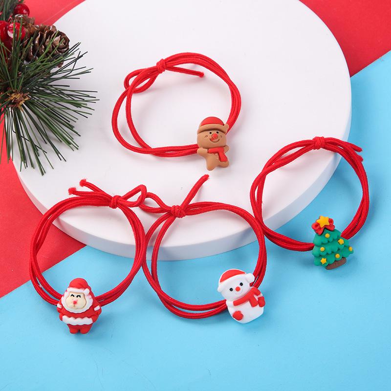 

Girls Christmas Santa Claus Hair Ties - Festive Headwear & Small Gifts