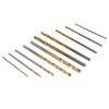 50x Titanium Drill Bits Set HSS 1/1.5/2/2.5/3mm Metal Wood Plastic Building Tool