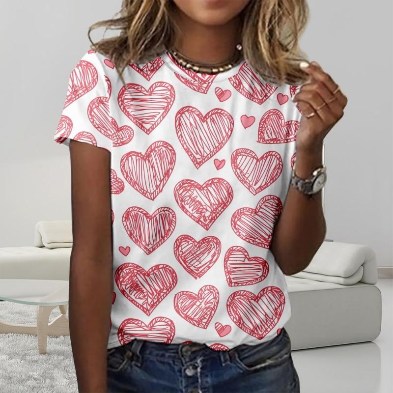 Summer short sleeved round neck T-shirt Harajuku top