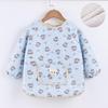 Reversible Thickened Baby Warm Smock for Autumn and Winter - Long Sleeve Anti-dirty Apron for Kids