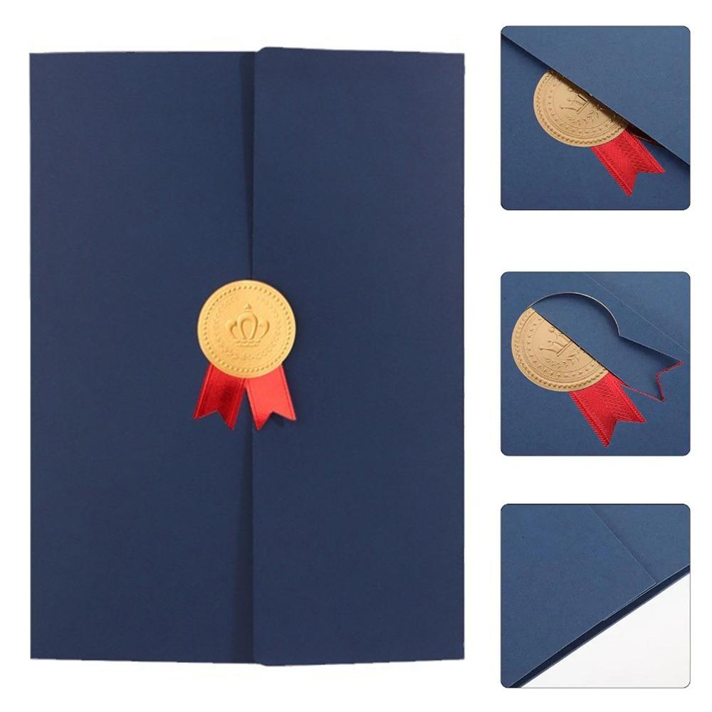 Porta Certificato di Premiazione Busta di Carta A4 Guscio d'Onore Copertina Diploma di Laurea