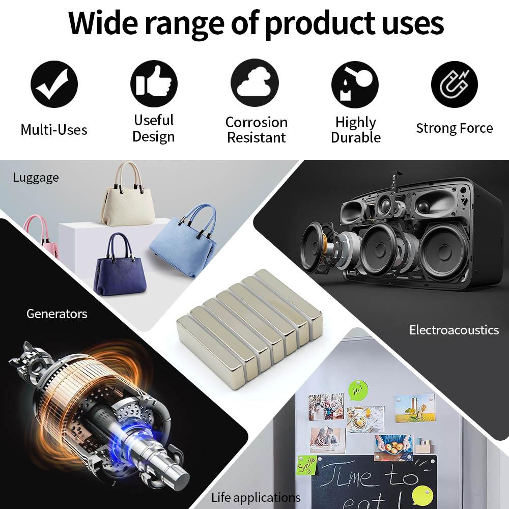 Block Kühlschrankmagnete Magnete für Bastelarbeiten für Kühlschrank, Büro, DIY 60x10x3 60x10x5 60x20x10 mm