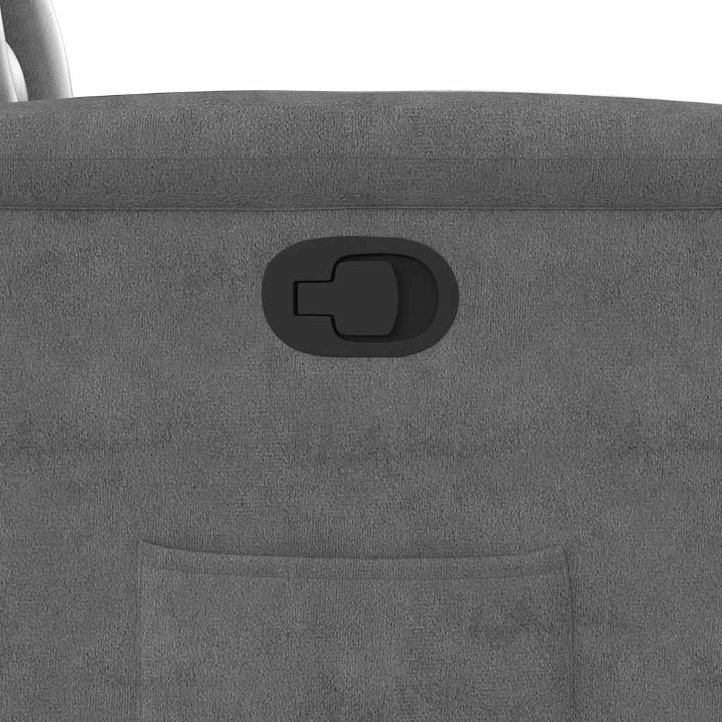 Recliner Chair with Lift Assist Dark Grey Microfiber Fabric