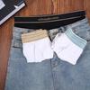 Platinum Macaron Men's U-Convex Low-Rise Cotton Briefs - Trendy and Comfortable Youth Underwear