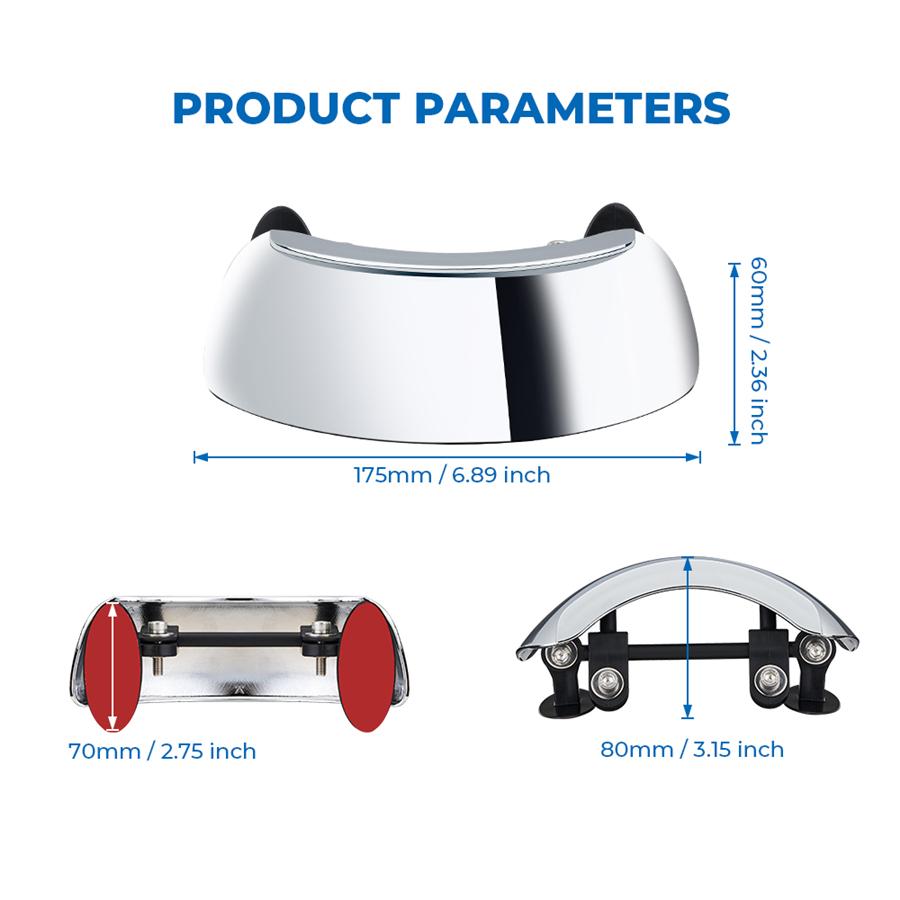 Motorcycle 180 Degree Safety Rear View Mirror Blind Spot Mirrors Rearview Mirrors Accessories Rear Mirror For BMW R1200GS R1250GS LC ADV