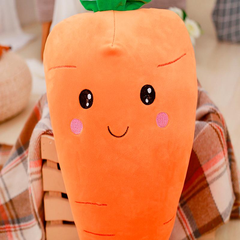 55/75/95CM Cretive Simulation Plant Plush Toy Stuffed Carrot Stuffed With Down Cotton Super Soft Pillow Lovely Gift For Girl