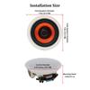 Herdio 300W Bluetooth 6.5-inch Ceiling-Mounted Speaker, 2-Way/Round Type/Single Speaker, White