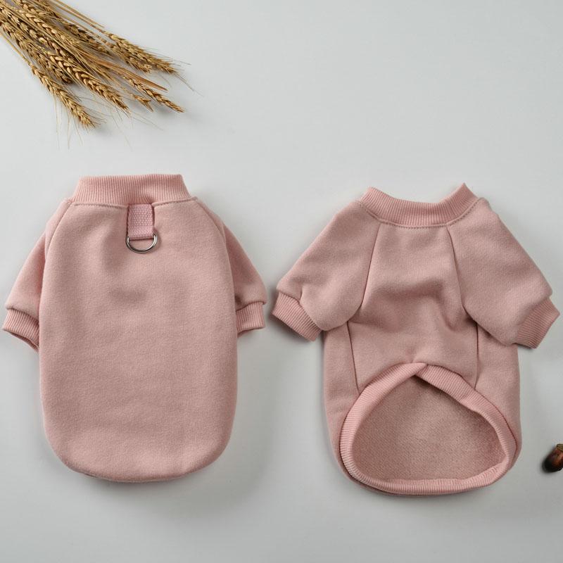 Autumn Winter Pet Hoodies Clothing Warm Dog Clothes Solid Pullover Costume Puppy Sweatshirt Tshirt For Small Dogs Chihuahua York