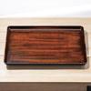 Roughly Wide Tray Tochigi Lacquerware Made In Japan J-kitchens Tray, 42cm, Carved, (Tray), Lacquer, Non-Slip, (ABS Resin),