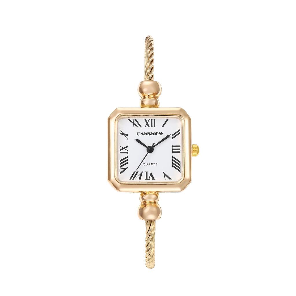 CANSNOW Luxury Fashions quare Watch For Women Bracelet Creative Girl Student Quartz Wristwatches Gift
