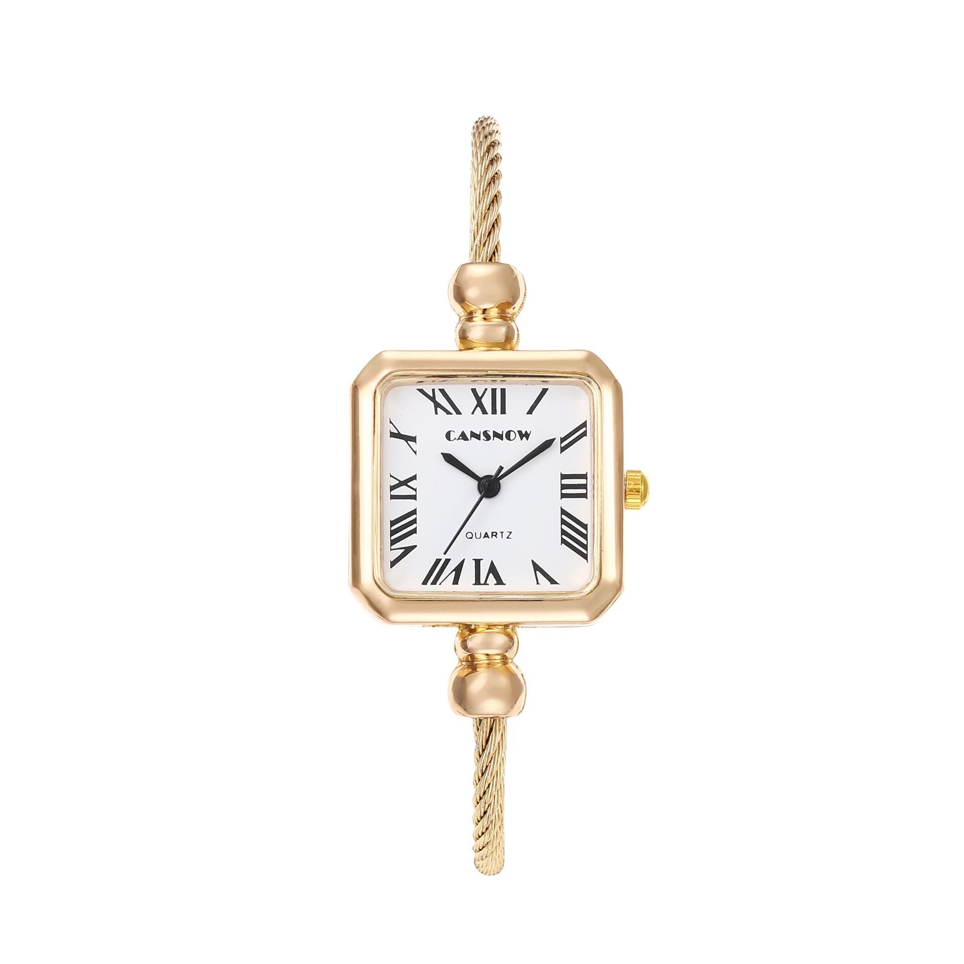 CANSNOW Роскошные Модные Квадратные Часы для Женщин Браслет Креативные Студенческие Кварцевые Наручные Часы Подарок
