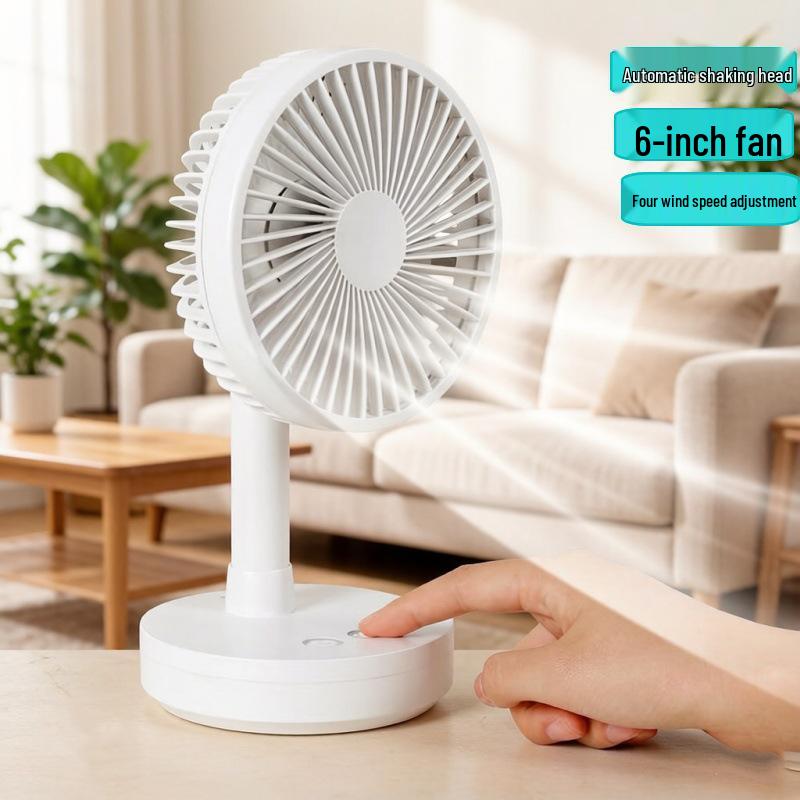 

Portable 180° Oscillating Mini Fan for Dorms, Offices & Students 6-inch