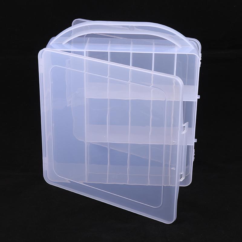 30 Grid Nail Polish Display Organizer Box Clear Double Side Nail Uv Gel Holder Shelf Quick Install Cosmetic Rack Manicure