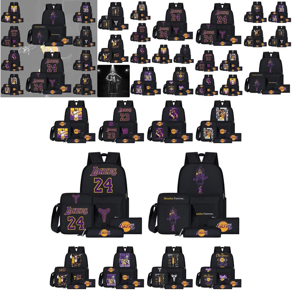 Sac à dos style dessin animé NBA pour adolescents Grande taille Capacité 20L