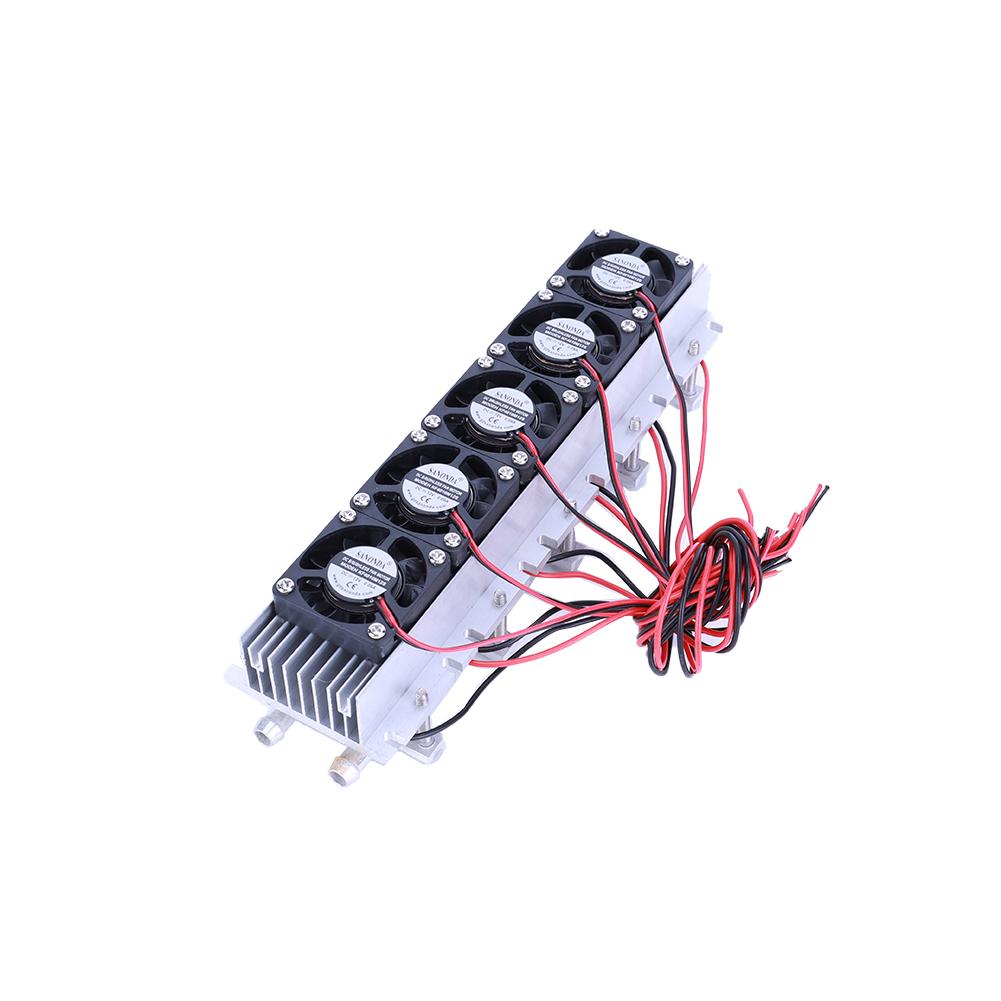 360W DC12V 30A Peltier Cooler with Heatsink Air Conditioner Temperature Controller Semiconductor Air Conditioner Cooling System