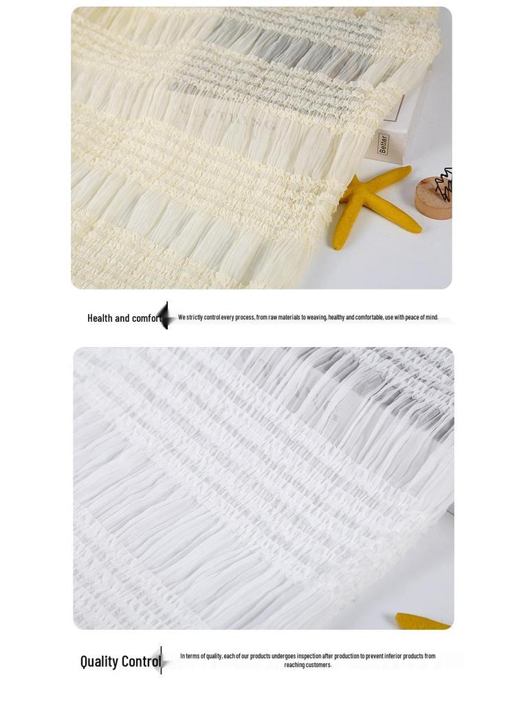 Women's Chiffon Crochet Striped Pleated Wedding & Evening Gown