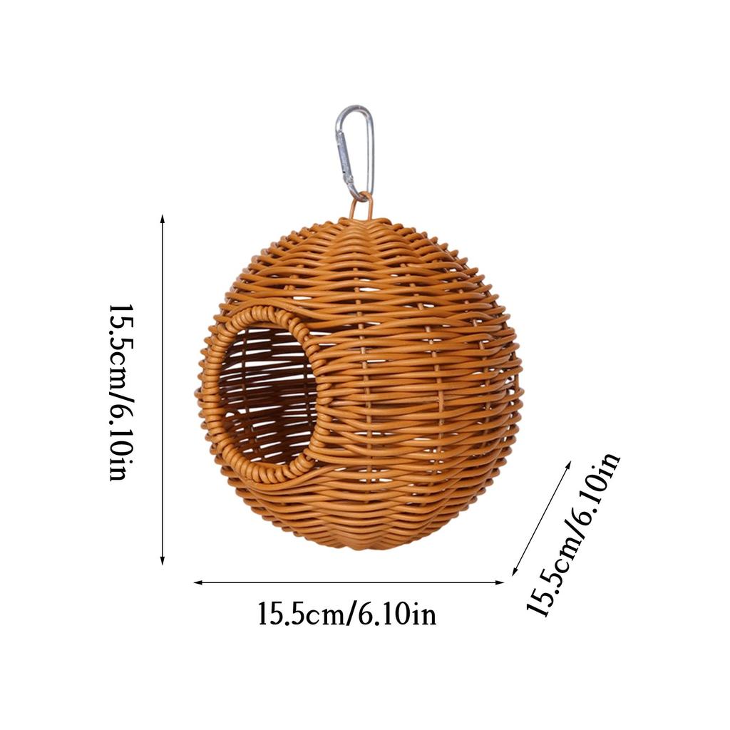 Spherical Bird Nest, Handwoven Parrot Nest, Bird's Hanging Sleeping Bird Cage Hanging Hatching Breeding House/birdcage