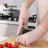 Thickened Transparent PVC Disposable Gloves for Kitchen & Salon Use - Food Grade & Durable
