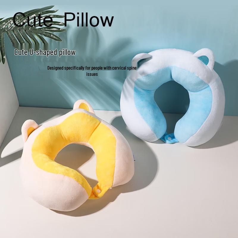 Miling Cat Ear U-shaped Neck Pillow