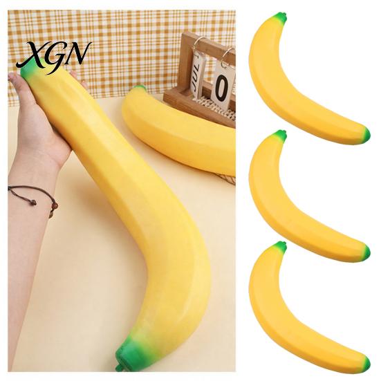 Stress Ball Alternative Banana Squeeze Toy Giant Relief Soft TPR Slow Rebound for Kids Fidget Adults Birthday Christmas Gift Focus And Relaxation