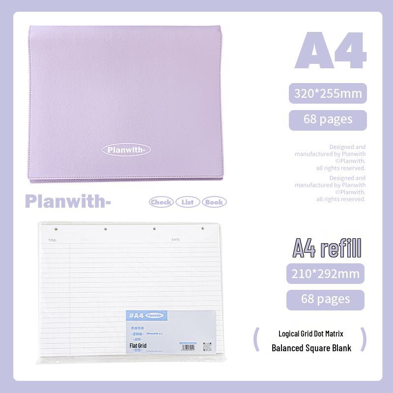 A4 Mind Map Loose-Leaf Binder for Graduate Exams with B5 Refill, Top-Bound Notebook