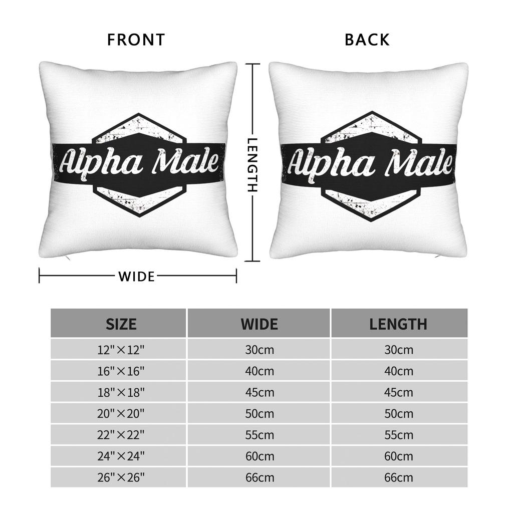 Alpha Male Symbol Design Pillow Cover Comfy Cushion Cover Kawaii Pillow Case For Sofa Home Decoration