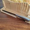 Bamboo Bread Slicer & Chopping Board for Kitchen Use