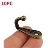 10Pcs Multi Use Zinc Alloy Hooks For Hanging Vintage Antique Bronzed Durable Door and Wall Hook Rack For Clothes Hat Bag Towel