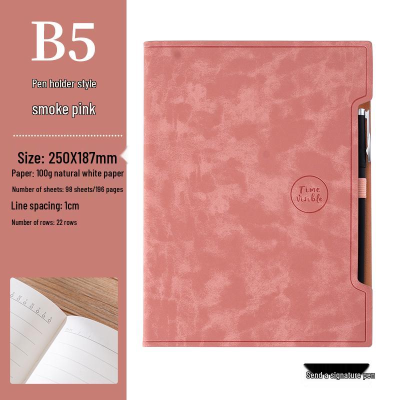 A5 Hardcover Notebook with Pen Loop, 2025 Diary, B5 Notebook, and A6 Pocket Notebook - High-Value Business Set