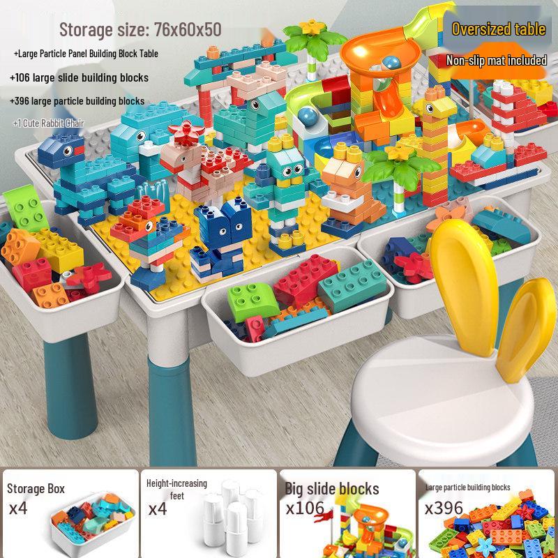 2026 New Model: Children's Educational Building Block Table, Multifunctional Puzzle Game for Ages 3-6