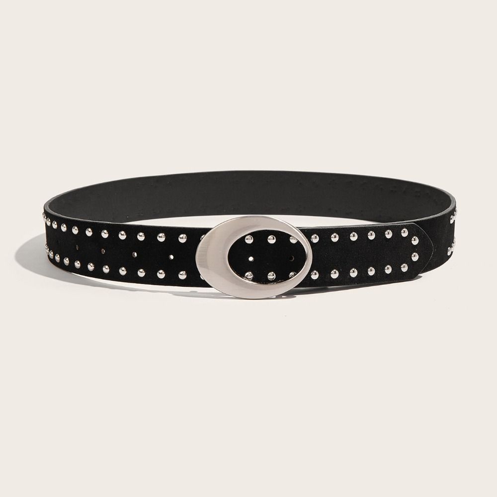 Pin Buckle Suede Rivet Belt Spicy Girl Y2K Belt Trend Men Belt Female