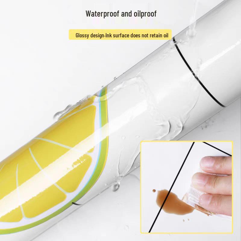 Oil-Proof, High-Temperature Resistant, Self-Adhesive Kitchen Wall Stickers - Waterproof, Moisture-Proof, and Thickened Wallpaper for Home Decoration