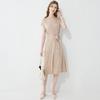 HangYuanXiang Elegant Mulberry Silk Mid-Length Dress