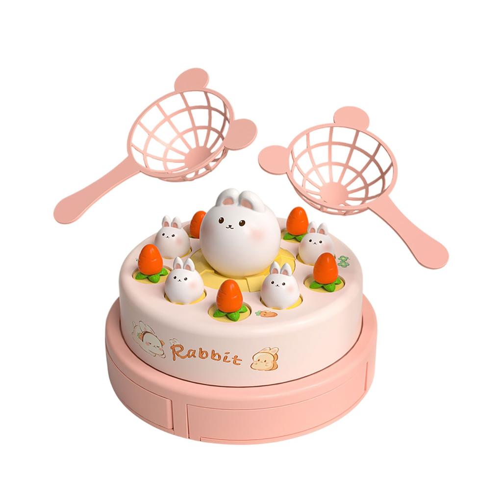 Little Catapult Disc Music Turntable Catch Carrots And Rabbits Parent-child Interactive Children's Educational Toys