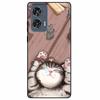 For Moto Edge 50 Fusion Case Silicone Space Animal TPU Soft Black Cover For Motorola Edge 50 Fusion Cases 50Fusion Cool TPUCover