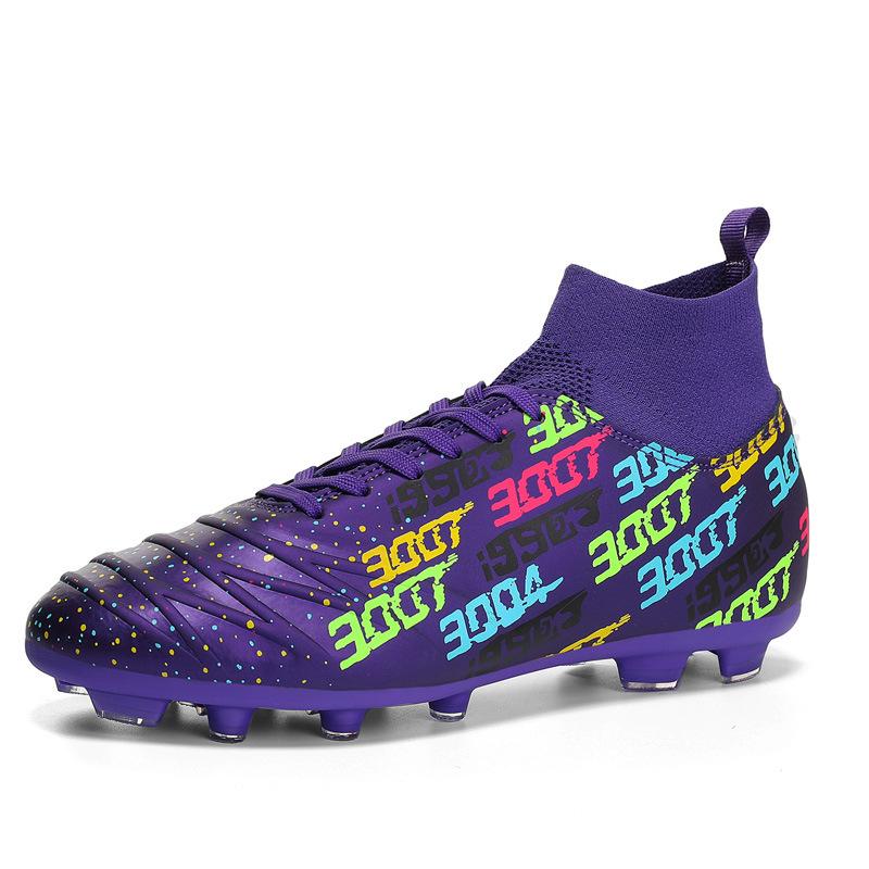 Large Size Football Shoes Teen Boys and Girls Students Grass Spikes Broken Nails Breathable Game Training Shoes