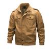 Spring and Autumn Cotton Jacket Jacket Washed Cotton Military Outdoor Jacket Plus Size