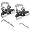 1pair Rotatable Auto Replacement Parts Universal Mounting Clamp Led Work Light Bar Metal Bracket Holder Car Engine Hood Cover