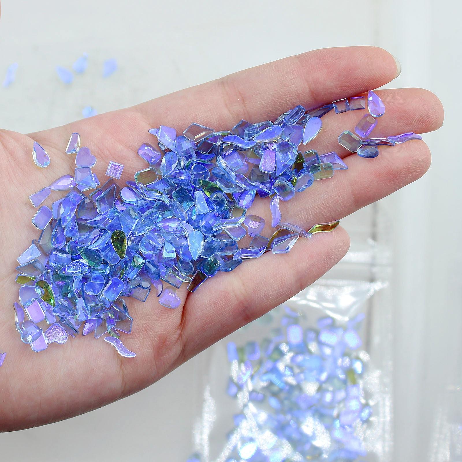 

Yiwu Nail Art Diamond Mixed Mini Small Nail Art Flat Bottom Special-Shaped Diamond Mixed K9 Champagne Nail Art Jewelry 100pcs/bag