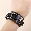 Belt Fashion Design PU Leather Bracelet Rivet Chains Bracelets Women Wristband Korean Hand Rope