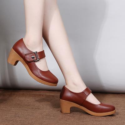 Dansschoenen Ronde Neus Modern Vierkant Dames Mama Enkel