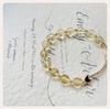 Qiaoen Natural Crystal Beaded Citrine Daisy Bracelet