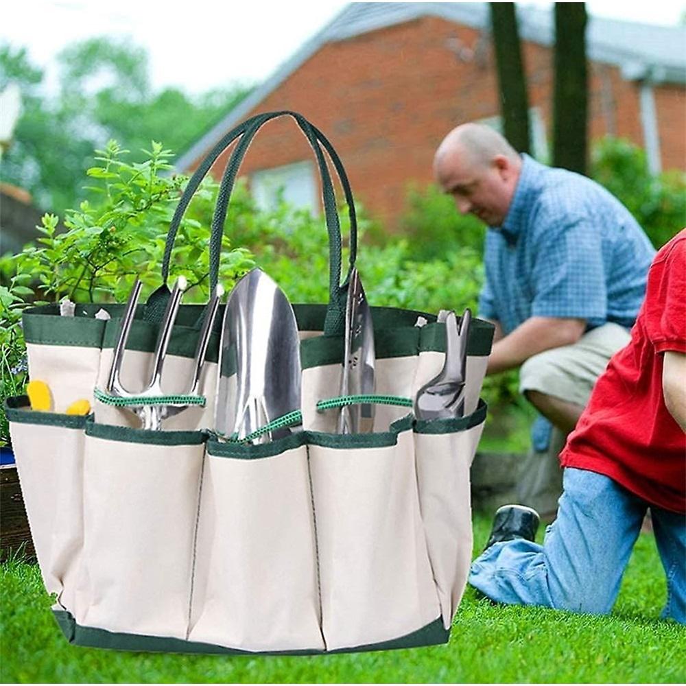 Gardening Tool Set 11pcs Aluminum Alloy Garden Tools, Hand Tools Gift Bag, With Heavy Duty Carrying Bag For Storage