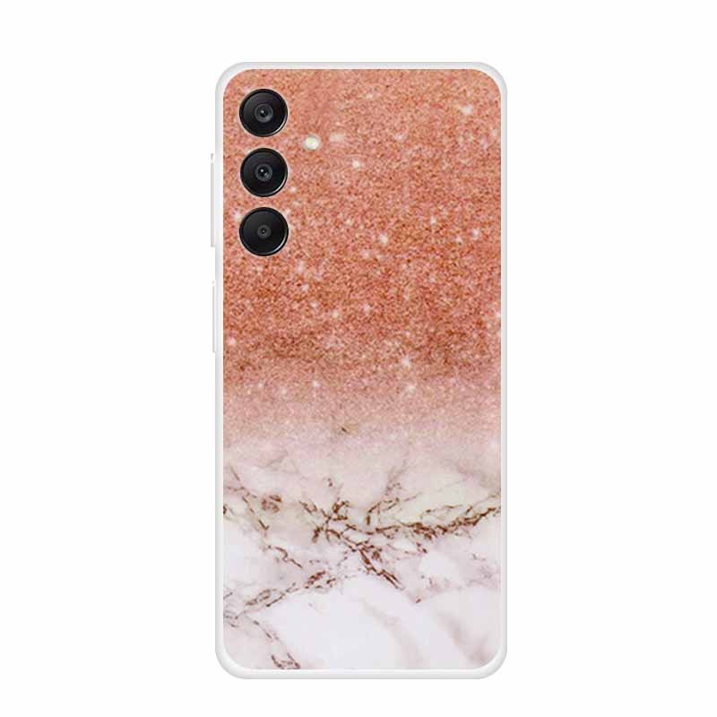 Marble Patterns Phone Case for Samsung A25 Soft Transparent TPU Clear Cover for Samsung Galaxy A 25 Protective Silicone Shell