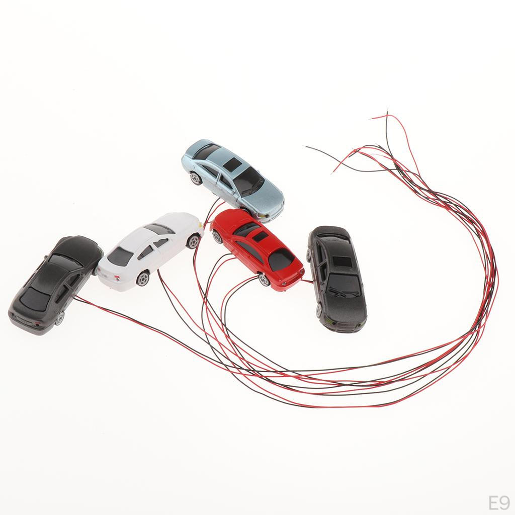 5pc Shine Model Miniature Table Accessory Parking Scenery