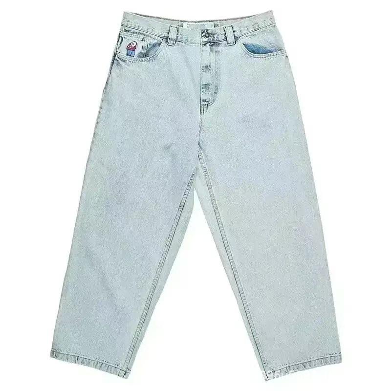 2024 Spring/Autumn Retro Y2K Embroidered American Hip-Hop Men's Jeans